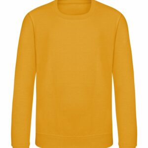 Kids AWDis sweatshirt - Mustard, 1/2 Yrs