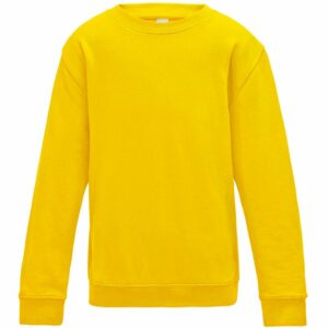 Kids AWDis sweatshirt - Sun Yellow, 3/4 Yrs