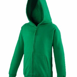 Kids zoodie - Kelly Green, 3/4 Yrs