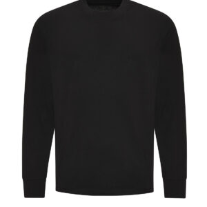 Oversize 100 long sleeve T - Deep Black, S
