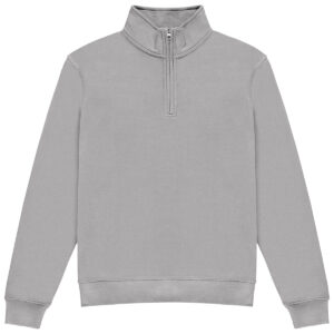Regular fit ¼-zip sweatshirt - Heather Grey, XS