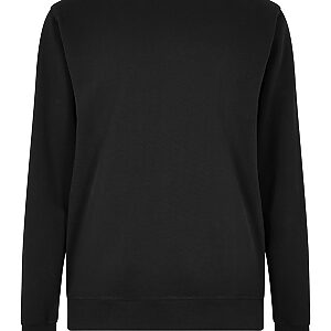 Regular fit piqué sweatshirt - Black, S