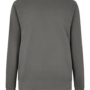 Regular fit piqué sweatshirt - Dark Grey, S