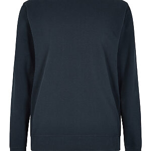 Regular fit piqué sweatshirt - Navy, S