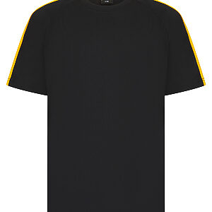 Kids team t-shirt - Black/Gold, 3/4 Yrs