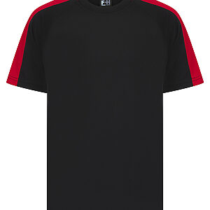 Kids team t-shirt - Black/Red, 3/4 Yrs