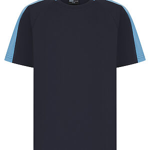 Kids team t-shirt - Navy/Sky, 3/4 Yrs