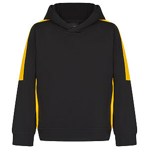 Kids' team hoodie - Black/Gold, 3/4 Yrs
