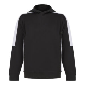 Kids' team hoodie - Black White, 3/4 Yrs