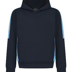 Kids' team hoodie - Navy/Sky, 3/4 Yrs