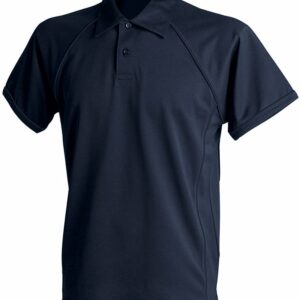 Piped performance polo - Navy/Navy, S