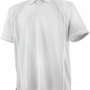Piped performance polo - White* White, S