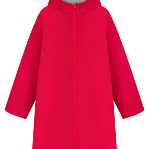 Kids all-weather robe - Red, 5/8 Years