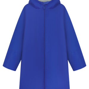 Kids all-weather robe - Royal, 5/8 Years