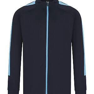 Knitted tracksuit top - Navy/Sky, XXS