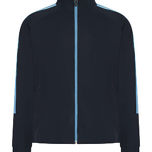 Kids knitted tracksuit top - Navy/Sky, 3/4 Yrs