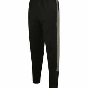 Knitted tracksuit pants - Black/Gunmetal Grey, XXS
