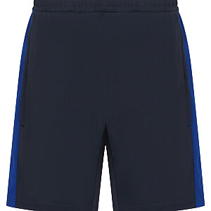 Kids knitted shorts with zip pockets - Navy/Royal, 3/4 Yrs