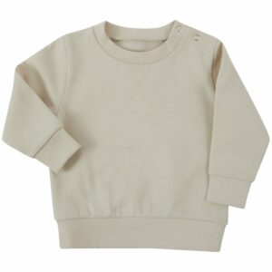 Sustainable sweatshirt - Light Stone, 0/6 Months