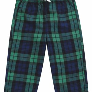 Tartan lounge trousers - Green/Navy Check, 0/6 Months