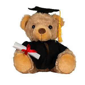 Graduation bear - Brown, L