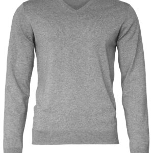 Brighton – elegant v-neck knit - Grey, S