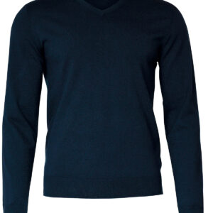 Brighton – elegant v-neck knit - Navy, S