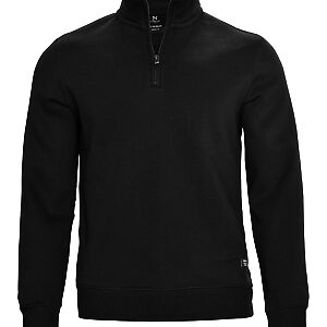 Glendale unisex 1/4-zip sweatshirt - Black, XS
