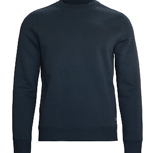 Trenton unisex round neck sweatshirt - Navy, XS