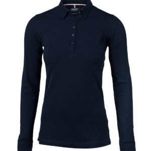Women’s Carlington – deluxe long sleeve polo - Dark Navy, XS