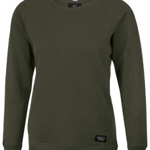 Women’s Newport – luxury lightweight crewneck - Olive, XS
