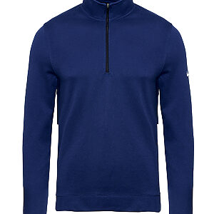 Nike Tour half-zip piqué top - Midnight Navy/White, S