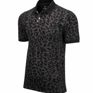 Nike polo golf primal print slim - Smoke Grey/Black, S