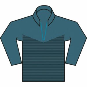 Nike Vapor half-zip top - Bright Spruce/Obsidian/Black, S