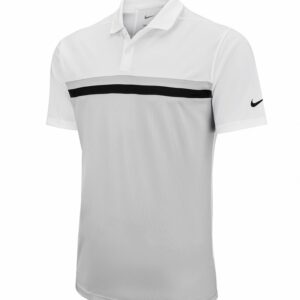 Nike Victory colour block polo - White / Light Smoke Grey / Black / Black, S