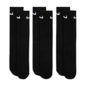 Nike everyday crew socks (3 pairs) - Black White, S