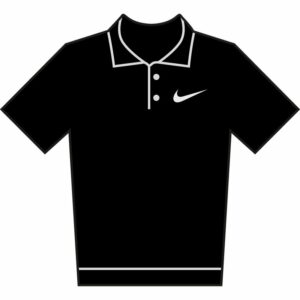 Nike Dri-FIT victory solid polo - Black White, S