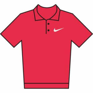 Nike Dri-FIT victory solid polo - University Red/White, S