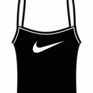 Women’s Nike One Dri-FIT Elastika standard fit tank - Black White, XS
