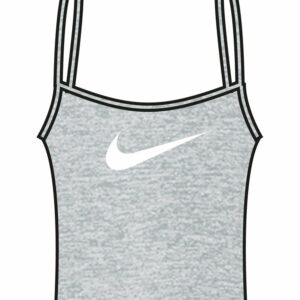 Women’s Nike One Dri-FIT Elastika standard fit tank - Particle Grey/Heather/Black, XS