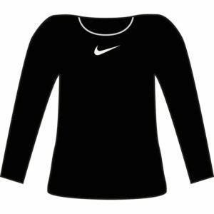 Women’s Nike One Luxe Dri-FIT long sleeve standard fit top - Black/Reflective Silver, XS