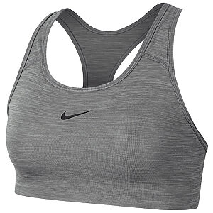 Women’s Nike Dri-FIT Swoosh one-piece bra - Smoke Grey/Heather/Black, XS
