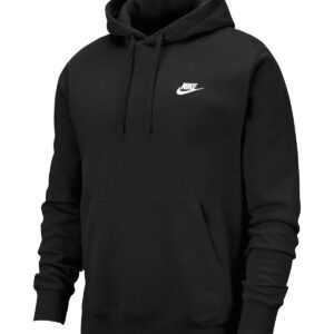 Nike Club hoodie - Black/Black/White, S