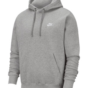 Nike Club hoodie - Dark Grey Heather/Matte Silver/White, S
