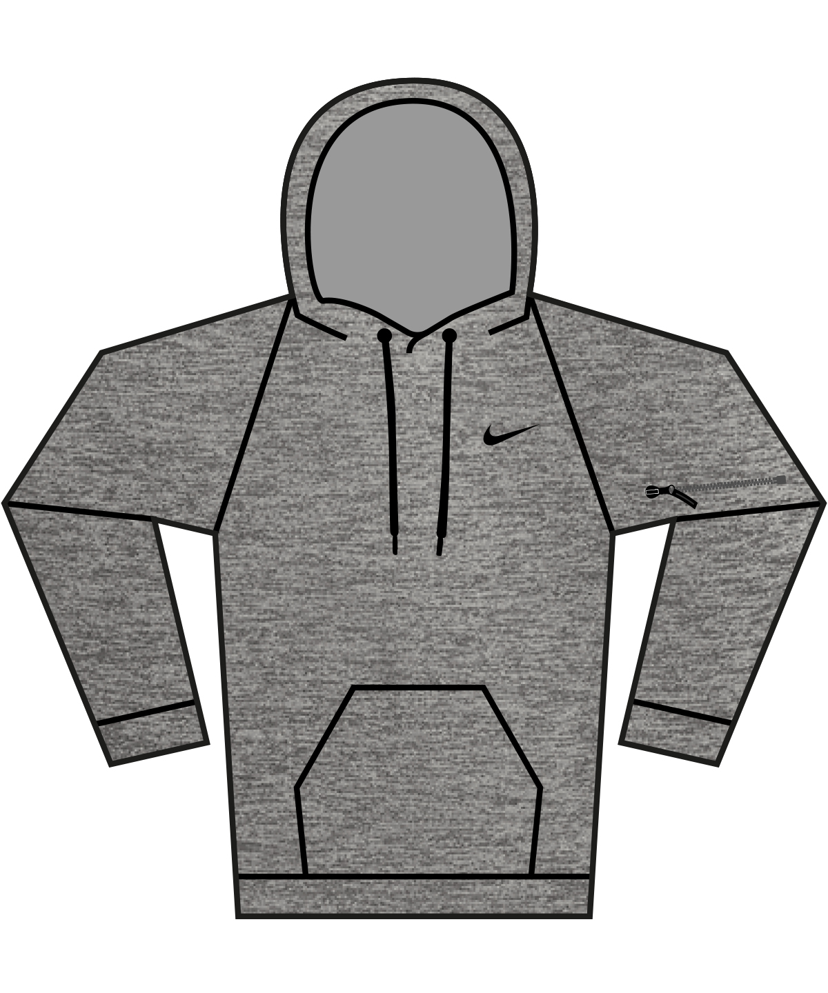 Nike men’s pullover fitness hoodie - Image 2
