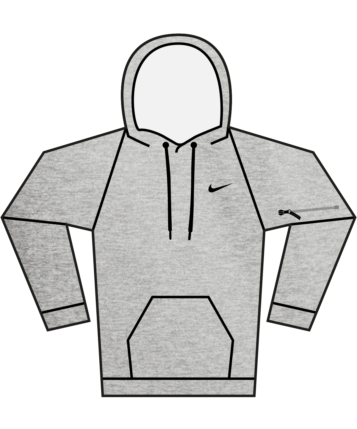 Nike men’s pullover fitness hoodie - Image 3