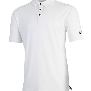 Nike Dri-FIT Tour solid polo - White/Black, S