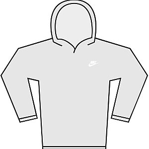 Nike Club knit hoodie - Light Khaki/Light Khaki/White, S