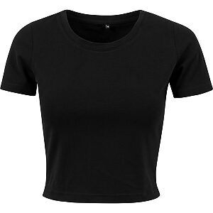 Women’s cropped tee - Black, XS