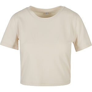 Women’s cropped tee - Sand, XS